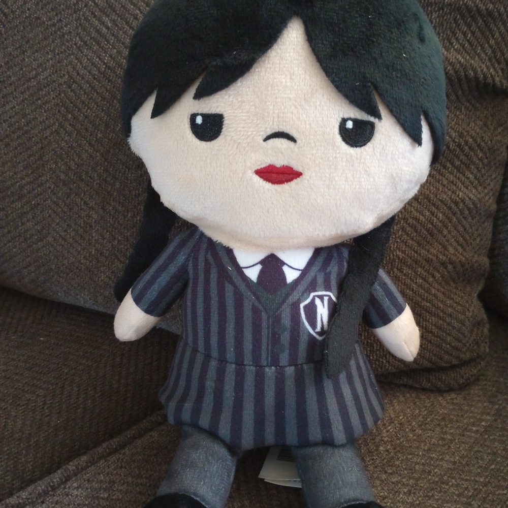 Wednesday Addams 10" Netflix Toy Plush.